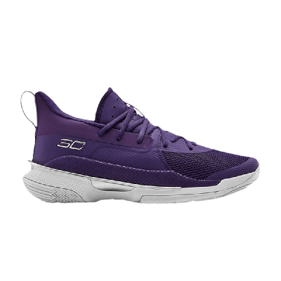 Pre-owned Under Armour Curry 7 Team 'purple White'
