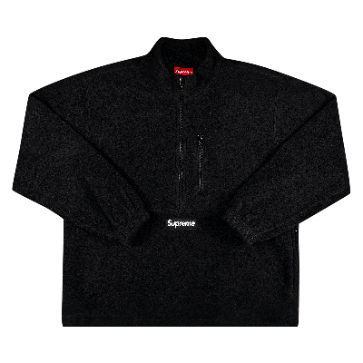 Pre-owned Supreme X Polartec Half Zip Pullover 'black'