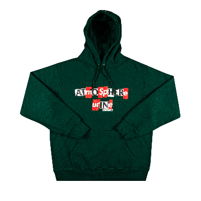 Pre-owned Supreme X Antihero Hooded Sweatshirt 'dark Green'