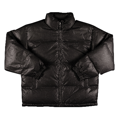 Pre-owned Supreme Reflective Speckled Down Jacket 'black'