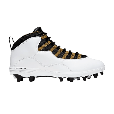 Pre-owned Air Jordan 10 Td Mid 'white Metallic Gold'