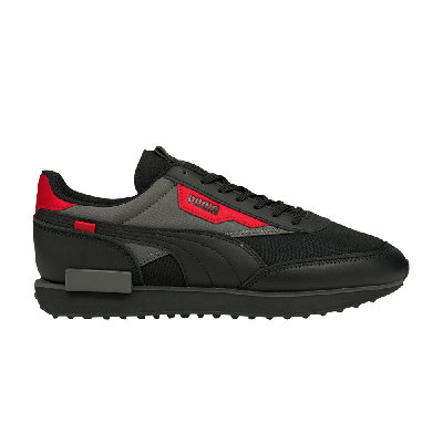 Pre-owned Puma Future Rider Sprint 'black High Risk Red'