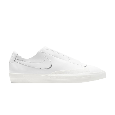 Pre-owned Nike Wmns Blazer Slip 'triple White'
