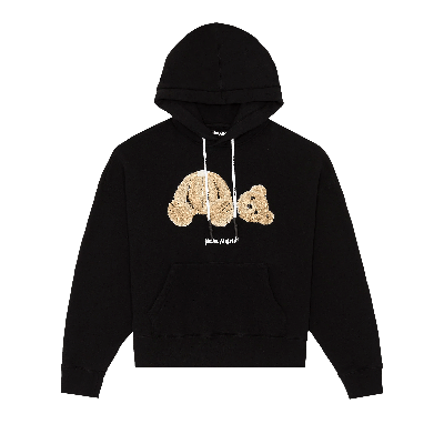 Pre-owned Palm Angels Bear Hoodie 'black/brown'