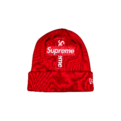Pre-owned Supreme X New Era Cross Box Logo Beanie 'red'