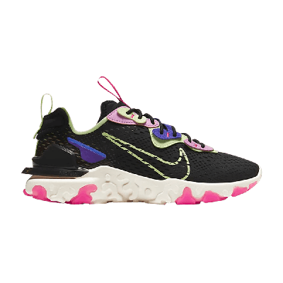 Pre-owned Nike Wmns React Vision 'black Beyond Pink Volt'