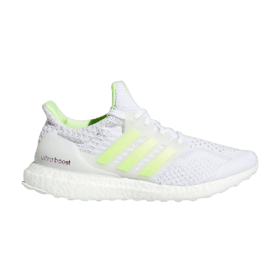 Pre-owned Adidas Originals Wmns Ultraboost 5.0 Dna 'glow In The Dark - White Signal Green'