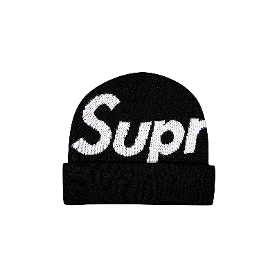 Pre-owned Supreme Big Logo Beanie 'black'