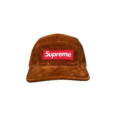 Pre-owned Supreme Velvet Camp Cap 'brown'