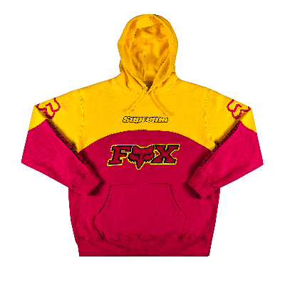 Pre-owned Supreme X Fox Racing Hooded Sweatshirt 'pink'