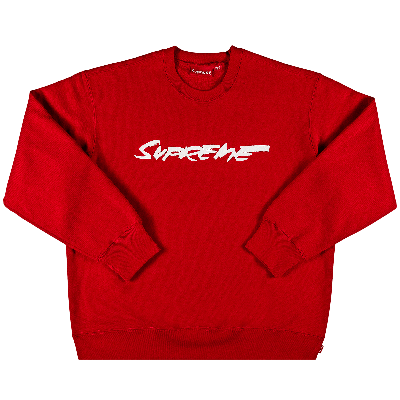 Pre-owned Supreme Futura Logo Crewneck 'red'