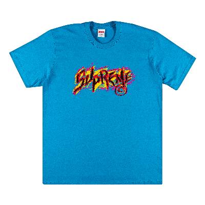 Pre-owned Supreme Scratch Tee 'bright Blue'