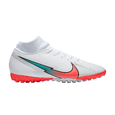 Pre-owned Nike Mercurial Superfly 7 Academy Tf 'white Crimson Jade'