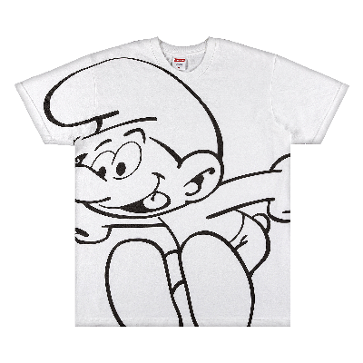 Pre-owned Supreme X Smurfs Tee 'white'