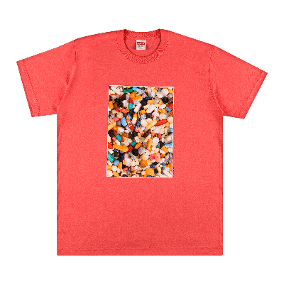 Pre-owned Supreme Pills Tee 'bright Coral' In Pink