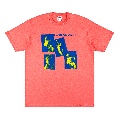 Pre-owned Supreme Dicks Tee 'bright Coral' In Pink