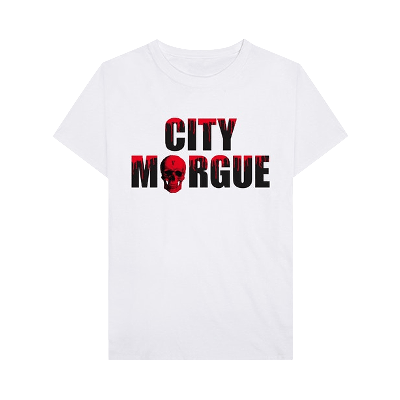 Pre-owned Vlone X City Morgue Dog T-shirt 'white'