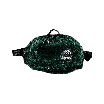 Pre-owned Supreme X The North Face Faux Fur Waist Bag 'green'