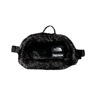 Pre-owned Supreme X The North Face Faux Fur Waist Bag 'black'