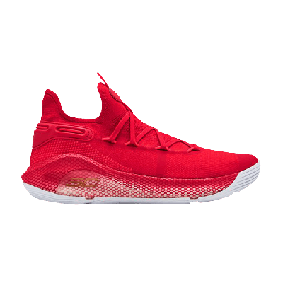 Pre-owned Under Armour Curry 6 Team 'red'