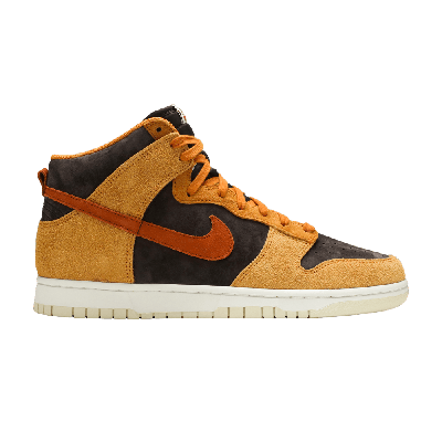 Pre-owned Nike Dunk High Premium 'dark Curry' In Brown