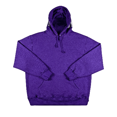 Supreme Rib Hooded Sweatshirt 'purple'