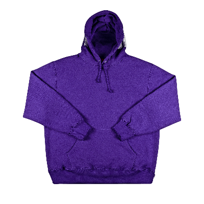 Pre-owned Supreme Rib Hooded Sweatshirt 'purple'