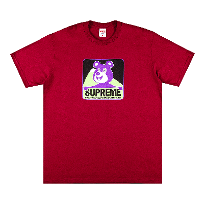 Pre-owned Supreme Bear Tee 'cardinal' In Red