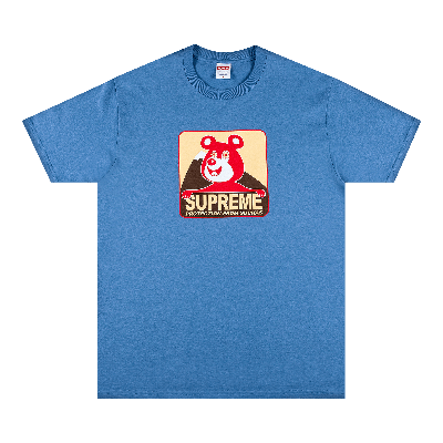 Pre-owned Supreme Bear Tee 'dusty Light Royal' In Blue