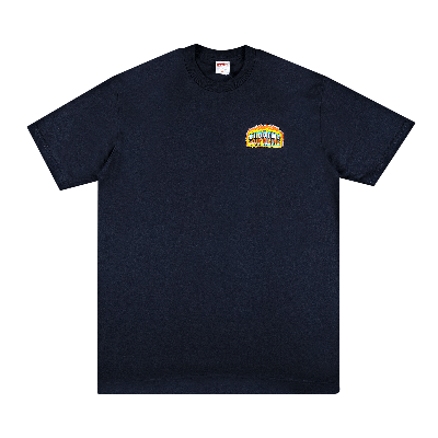 Pre-owned Supreme Chrome Tee 'navy' In Blue
