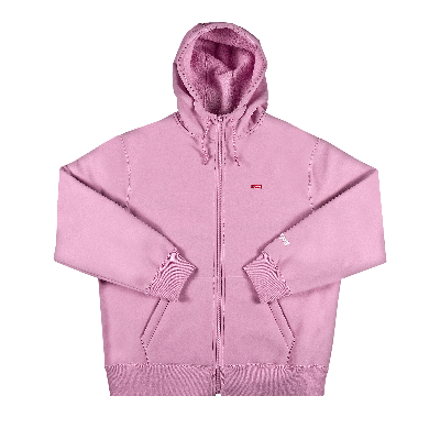 Pre-owned Supreme X Windstopper Zip Up Hooded Sweatshirt 'pink'