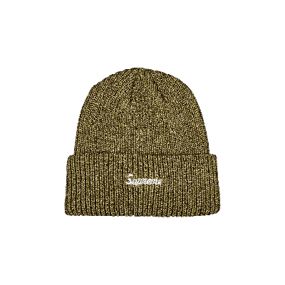 Pre-owned Supreme Loose Gauge Beanie 'light Olive' In Green