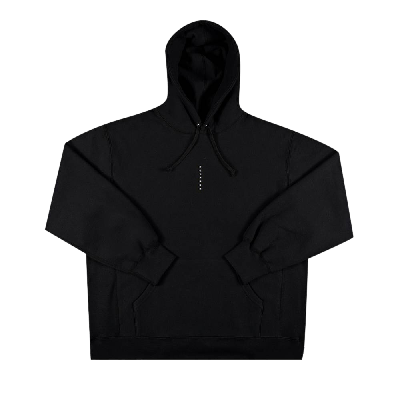 Pre-owned Supreme Micro Logo Hooded Sweatshirt 'black'