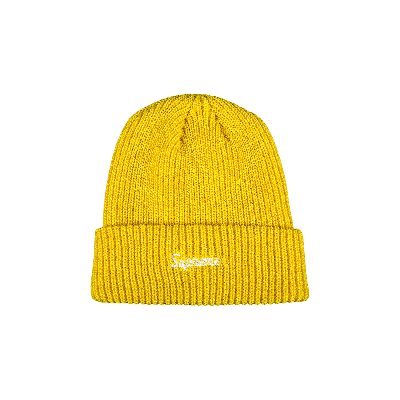 Pre-owned Supreme Loose Gauge Beanie 'yellow'