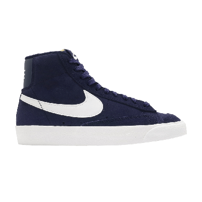 Pre-owned Nike Wmns Blazer Mid '77 'navy Suede' In Blue