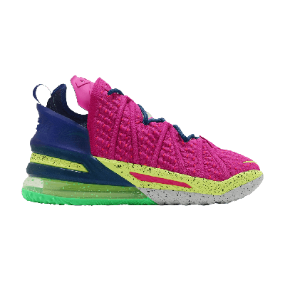 Pre-owned Nike Lebron 18 Ep 'los Angeles By Night' In Pink