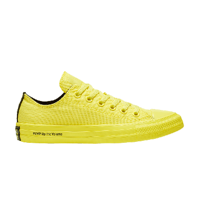 Pre-owned Converse Opi X Chuck Taylor All Star Low 'pump Up The Volume' In Yellow
