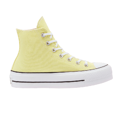 Pre-owned Converse Wmns Chuck Taylor All Star Platform High 'light Citron' In Yellow