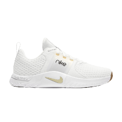 Pre-owned Nike Wmns Renew In-season Tr 10 'platinum Tint Metallic Gold Star' In White