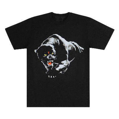 Pre-owned Vlone Black Panther T-shirt 'black'