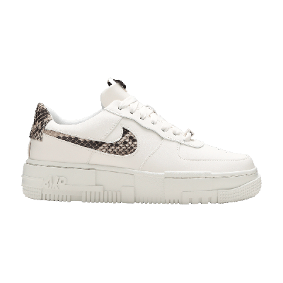 Pre-owned Nike Wmns Air Force 1 Pixel Se 'sail Snake' In Cream