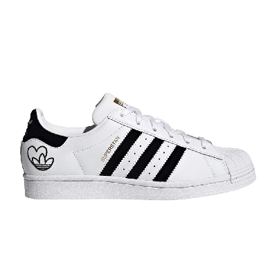 Pre-owned Adidas Originals Wmns Superstar 'heart Logo - White'