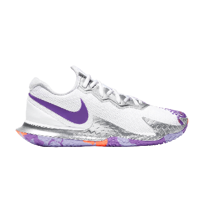 Pre-owned Nike Wmns Court Air Zoom Vapor Cage 4 'white Purple Pulse'