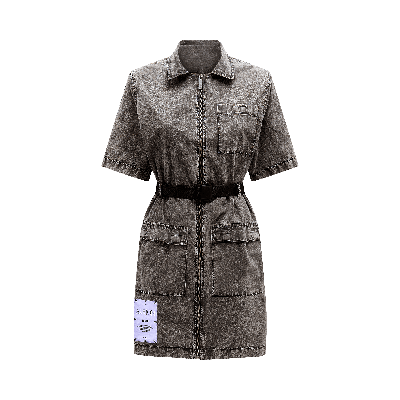 Pre-owned Mcq By Alexander Mcqueen Buckle Dress 'washed Slate' In Grey