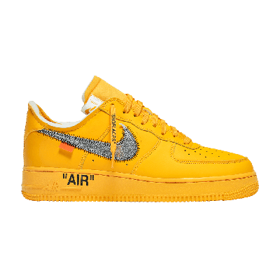 Pre-owned Nike Off-white X Air Force 1 Low 'lemonade' In Gold
