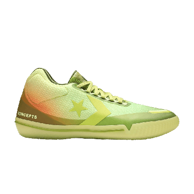 Pre-owned Converse Concepts X All Star Bb Evo 'southern Flame' In Green