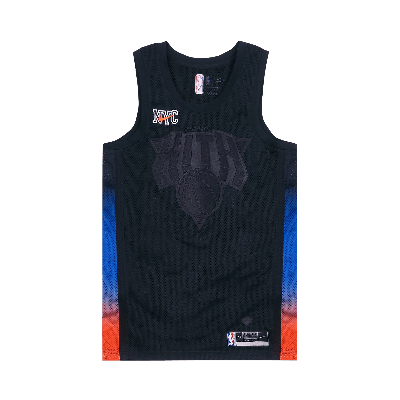 Pre-owned Kith X Nike For New York Knicks Jersey Swingman 'black'