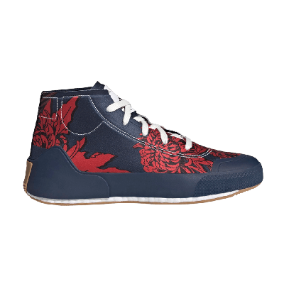 Pre-owned Adidas Originals Stella Mccartney X Wmns Treino Mid 'floral Print - Collegiate Navy' In Blue