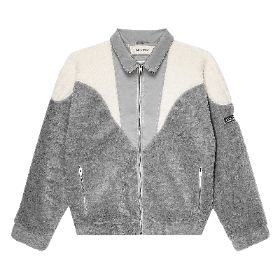Pre-owned Misbhv 80s Fleece Jacket 'grey'
