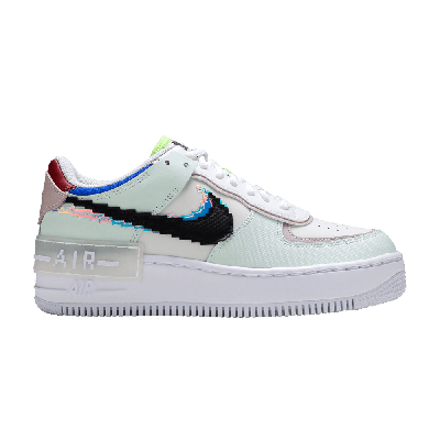 Pre-owned Nike Wmns Air Force 1 Shadow Se 'pixel Swoosh - Barely Green'